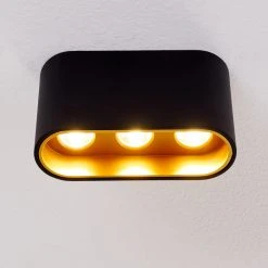 Hofstein Dalarna Deckenleuchte LED Schwarz-Gold, 1-flammig -LED Leuchten Verkäufe 2022 dalarna deckenleuchte h3311431 6