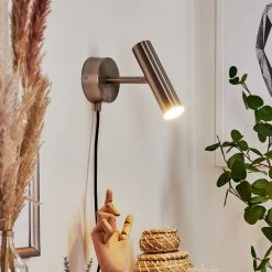 Hofstein Dalheim Wandleuchte LED Nickel-Matt, 1-flammig -LED Leuchten Verkäufe 2022 dalheim wandleuchte h3580356 6