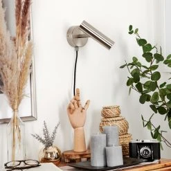 Hofstein Dalheim Wandleuchte LED Nickel-Matt, 1-flammig -LED Leuchten Verkäufe 2022 dalheim wandleuchte h3580356 9