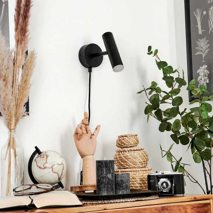 Hofstein Dalheim Wandleuchte LED Schwarz, 1-flammig 12 Hofstein Dalheim Wandleuchte LED Schwarz, 1-flammig – Bild 12