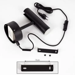 Hofstein Dalheim Wandleuchte LED Schwarz, 1-flammig 16 Hofstein Dalheim Wandleuchte LED Schwarz, 1-flammig -LED Leuchten Verkäufe 2022 dalheim wandleuchte h3580370 4