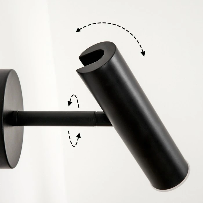 Hofstein Dalheim Wandleuchte LED Schwarz, 1-flammig 6 Hofstein Dalheim Wandleuchte LED Schwarz, 1-flammig – Bild 6