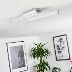 Hofstein Dawson Deckenleuchte LED Chrom, 2-flammig -LED Leuchten Verkäufe 2022 dawson deckenleuchte h3436561 9