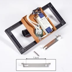 Hofstein Deadwood Deckenleuchte LED Chrom, Braun, Holzoptik, 2-flammig -LED Leuchten Verkäufe 2022 deadwood deckenleuchte h3561324 4