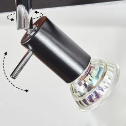 Hofstein Deadwood Deckenleuchte LED Chrom, Braun, Holzoptik, 2-flammig -LED Leuchten Verkäufe 2022 deadwood deckenleuchte h3561324 5