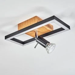 Hofstein Deadwood Deckenleuchte LED Chrom, Braun, Holzoptik, 2-flammig -LED Leuchten Verkäufe 2022 deadwood deckenleuchte h3561324 7