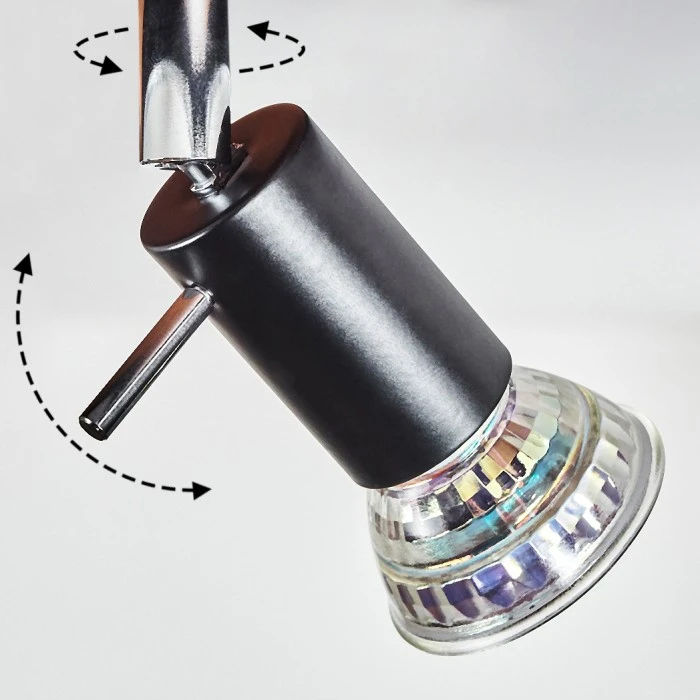 Hofstein Deadwood Deckenleuchte LED Braun, Holzoptik, 6-flammig 6 Hofstein Deadwood Deckenleuchte LED Braun, Holzoptik, 6-flammig – Bild 6