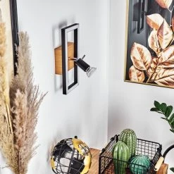 Hofstein Deadwood Wandleuchte LED Chrom, Braun, Holzoptik, 2-flammig -LED Leuchten Verkäufe 2022 deadwood wandleuchte h3542606 10