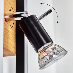 Hofstein Deadwood Wandleuchte LED Chrom, Braun, Holzoptik, 2-flammig -LED Leuchten Verkäufe 2022 deadwood wandleuchte h3542606 2