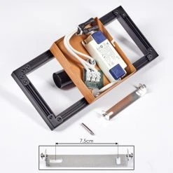 Hofstein Deadwood Wandleuchte LED Chrom, Braun, Holzoptik, 2-flammig -LED Leuchten Verkäufe 2022 deadwood wandleuchte h3542606 4