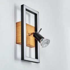 Hofstein Deadwood Wandleuchte LED Chrom, Braun, Holzoptik, 2-flammig -LED Leuchten Verkäufe 2022 deadwood wandleuchte h3542606 7