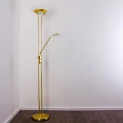 Hofstein Deckenfluter Biot LED Messing, 2-flammig -LED Leuchten Verkäufe 2022 deckenfluter biot h165608 3