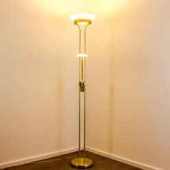 Hofstein Deckenfluter Biot LED Messing, 2-flammig -LED Leuchten Verkäufe 2022 deckenfluter biot h165608 8