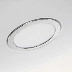 Hofstein Deckenleuchte Alar LED Chrom, Wei&szlig;, 1-flammig, Fernbedienung -LED Leuchten Verkäufe 2022 deckenleuchte alar h3006719 k 12