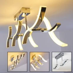 Hofstein Deckenleuchte Andria LED Chrom, 6-flammig