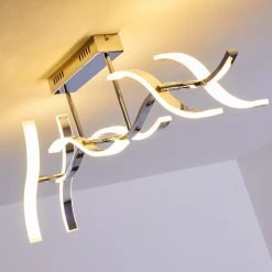 Hofstein Deckenleuchte Andria LED Chrom, 6-flammig -LED Leuchten Verkäufe 2022 deckenleuchte andria h167862 15