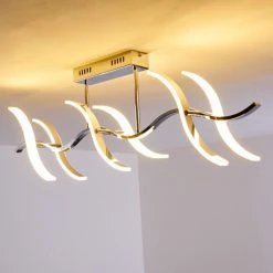 Hofstein Deckenleuchte Andria LED Chrom, 6-flammig -LED Leuchten Verkäufe 2022 deckenleuchte andria h167862 17