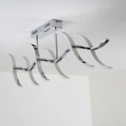 Hofstein Deckenleuchte Andria LED Chrom, 6-flammig -LED Leuchten Verkäufe 2022 deckenleuchte andria h167862 25