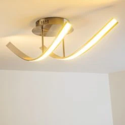 Hofstein Deckenleuchte Aranu LED Nickel-Matt, Edelstahl, 2-flammig -LED Leuchten Verkäufe 2022 deckenleuchte aranu h3007709 12