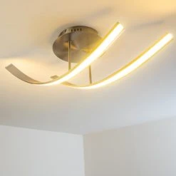 Hofstein Deckenleuchte Aranu LED Nickel-Matt, Edelstahl, 2-flammig -LED Leuchten Verkäufe 2022 deckenleuchte aranu h3007709 9