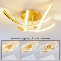 Hofstein Deckenleuchte Aranu LED Gold, 4-flammig