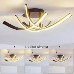 Hofstein Deckenleuchte Aranu LED Rostfarben, 4-flammig