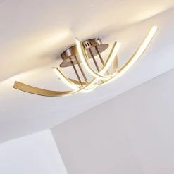 Hofstein Deckenleuchte Aranu LED Nickel-Matt, 4-flammig -LED Leuchten Verkäufe 2022 deckenleuchte aranu h3007730 12