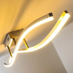 Hofstein Deckenleuchte Atina LED Nickel-Matt, 1-flammig