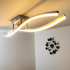 Hofstein Deckenleuchte Atina LED Nickel-Matt, 1-flammig -LED Leuchten Verkäufe 2022 deckenleuchte atina h167978 11