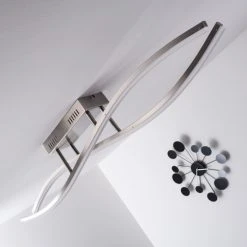 Hofstein Deckenleuchte Atina LED Nickel-Matt, 1-flammig -LED Leuchten Verkäufe 2022 deckenleuchte atina h167978 13