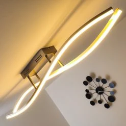 Hofstein Deckenleuchte Atina LED Nickel-Matt, 1-flammig -LED Leuchten Verkäufe 2022 deckenleuchte atina h167978 16