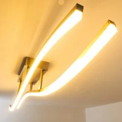 Hofstein Deckenleuchte Atina LED Nickel-Matt, 1-flammig -LED Leuchten Verkäufe 2022 deckenleuchte atina h167978 2