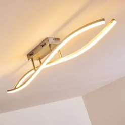 Hofstein Deckenleuchte Atina LED Nickel-Matt, 1-flammig -LED Leuchten Verkäufe 2022 deckenleuchte atina h167978 do1 15