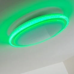 Hofstein Deckenleuchte Bermeo LED Wei&szlig;, 2-flammig, Fernbedienung, Farbwechsler -LED Leuchten Verkäufe 2022 deckenleuchte bermeo h3003985 15