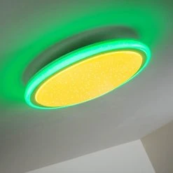 Hofstein Deckenleuchte Bermeo LED Wei&szlig;, 2-flammig, Fernbedienung, Farbwechsler -LED Leuchten Verkäufe 2022 deckenleuchte bermeo h3003985 16