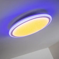 Hofstein Deckenleuchte Bermeo LED Wei&szlig;, 2-flammig, Fernbedienung, Farbwechsler -LED Leuchten Verkäufe 2022 deckenleuchte bermeo h3003985 25