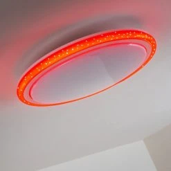 Hofstein Deckenleuchte Bermeo LED Wei&szlig;, 2-flammig, Fernbedienung, Farbwechsler -LED Leuchten Verkäufe 2022 deckenleuchte bermeo h3003985 29