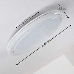 Hofstein Deckenleuchte Bermeo LED Wei&szlig;, 2-flammig, Fernbedienung, Farbwechsler -LED Leuchten Verkäufe 2022 deckenleuchte bermeo h3003985 5