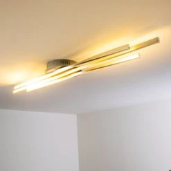 Hofstein Deckenleuchte Bibione LED Stahl geb&uuml;rstet, 1-flammig -LED Leuchten Verkäufe 2022 deckenleuchte bibione h168494 11