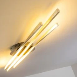 Hofstein Deckenleuchte Bibione LED Stahl geb&uuml;rstet, 1-flammig -LED Leuchten Verkäufe 2022 deckenleuchte bibione h168494 12