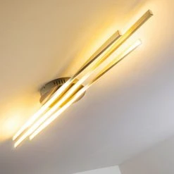 Hofstein Deckenleuchte Bibione LED Stahl geb&uuml;rstet, 1-flammig -LED Leuchten Verkäufe 2022 deckenleuchte bibione h168494 13