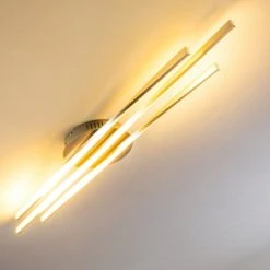 Hofstein Deckenleuchte Bibione LED Stahl geb&uuml;rstet, 1-flammig -LED Leuchten Verkäufe 2022 deckenleuchte bibione h168494 2