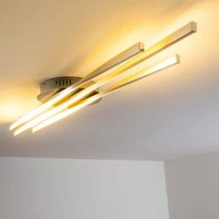 Hofstein Deckenleuchte Bibione LED Stahl geb&uuml;rstet, 1-flammig -LED Leuchten Verkäufe 2022 deckenleuchte bibione h168494 3