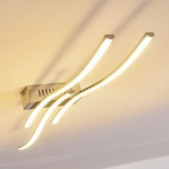 Hofstein Deckenleuchte Birches LED Nickel-Matt, Chrom, 3-flammig -LED Leuchten Verkäufe 2022 deckenleuchte birches h3006382 10