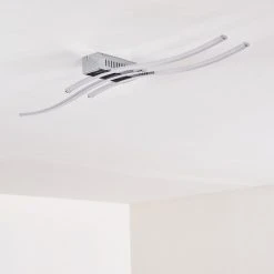 Hofstein Deckenleuchte Birches LED Nickel-Matt, Chrom, 3-flammig -LED Leuchten Verkäufe 2022 deckenleuchte birches h3006382 13