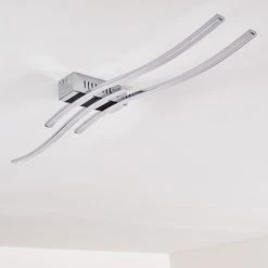 Hofstein Deckenleuchte Birches LED Nickel-Matt, Chrom, 3-flammig -LED Leuchten Verkäufe 2022 deckenleuchte birches h3006382 14