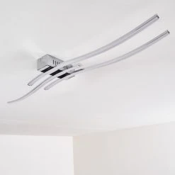 Hofstein Deckenleuchte Birches LED Nickel-Matt, Chrom, 3-flammig -LED Leuchten Verkäufe 2022 deckenleuchte birches h3006382 16