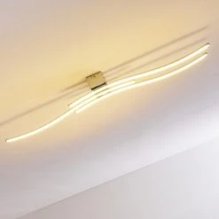 Hofstein Deckenleuchte Birches LED Nickel-Matt, Chrom, 3-flammig -LED Leuchten Verkäufe 2022 deckenleuchte birches h3006382 7