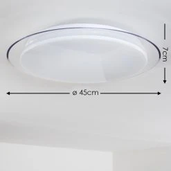 Hofstein Deckenleuchte Bleik LED Weiß, 1-flammig, Fernbedienung 25 Hofstein Deckenleuchte Bleik LED Weiß, 1-flammig, Fernbedienung -LED Leuchten Verkäufe 2022 deckenleuchte bleik h3021217 do2 2