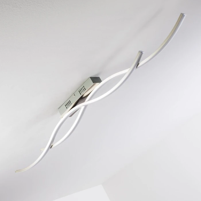 Hofstein Deckenleuchte Brindisi LED Stahl gebürstet, 1-flammig 12 Hofstein Deckenleuchte Brindisi LED Stahl gebürstet, 1-flammig – Bild 12